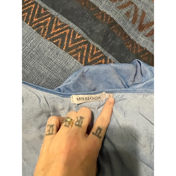 Women's Misslook Dress Size L Blue - Picture 2 of 2